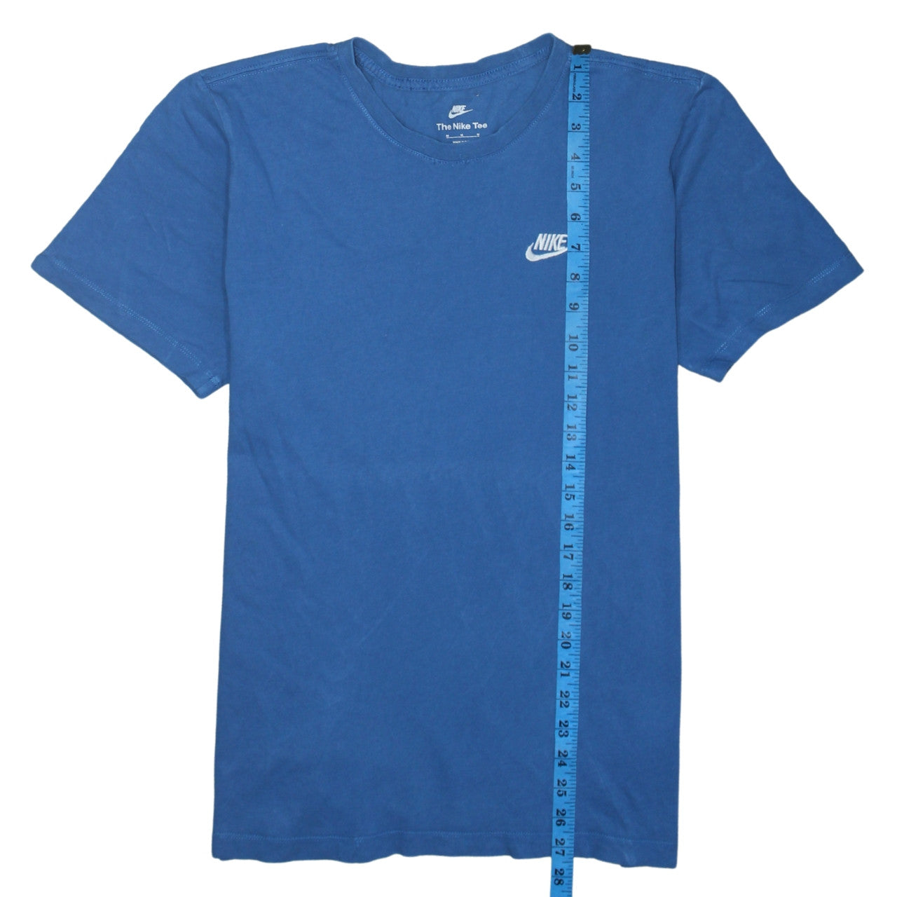 Nike Men Blue Crew Neck Cotton T-Shirt Size M