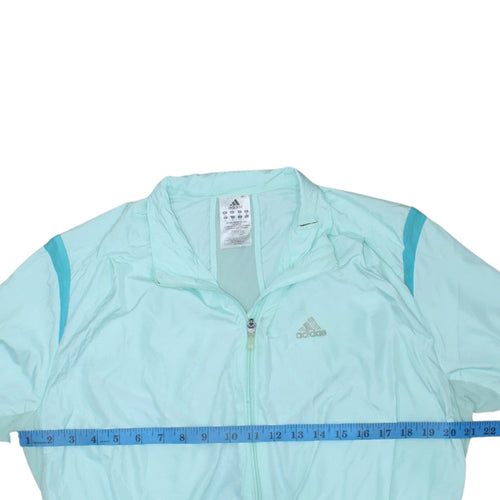 Adidas Women's Blue Lightweight Windbreaker Jacket Size 16