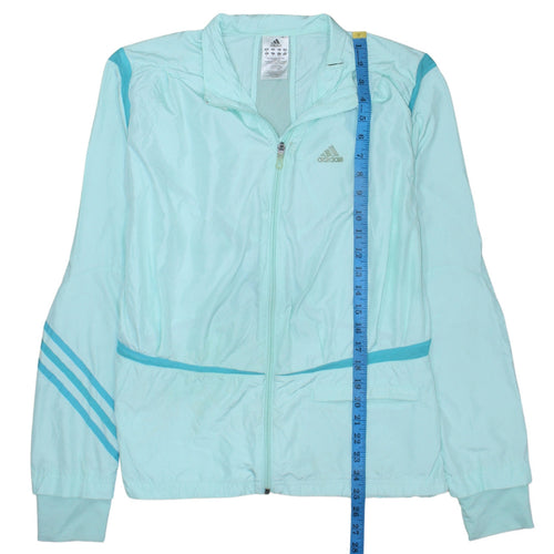 Adidas Women's Blue Lightweight Windbreaker Jacket Size 16