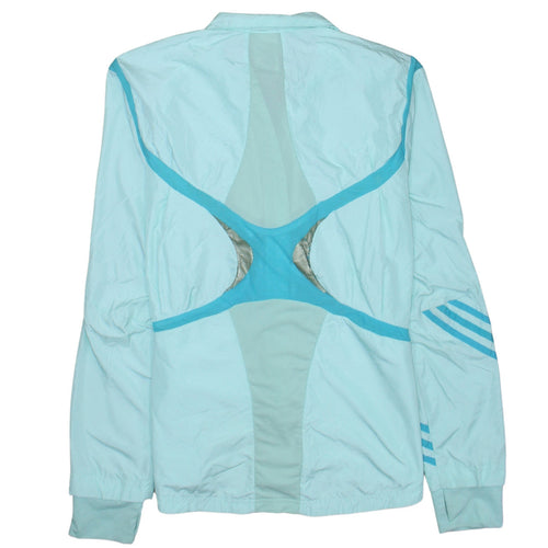 Adidas Women's Blue Lightweight Windbreaker Jacket Size 16