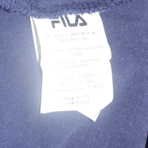 Fila Men's Blue Polo Shirt Size L Regular Fit Short Sleeve