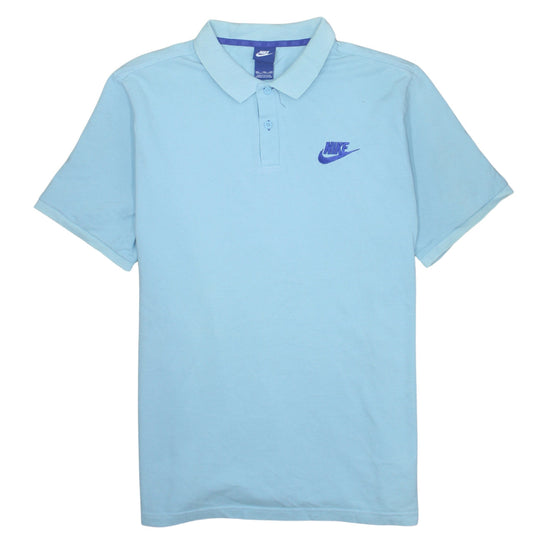 Nike Men's Blue 2XL Cotton Polo Shirt Short Sleeve Sports Top