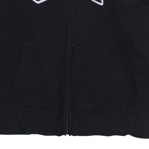 GAP Women Black XL Full Zip Hoodie Sweatshirt with Logo