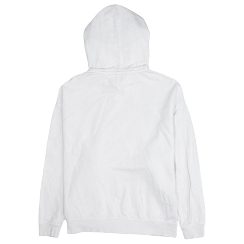 Tommy Jeans Women's White Pullover Hoodie Small New York Logo