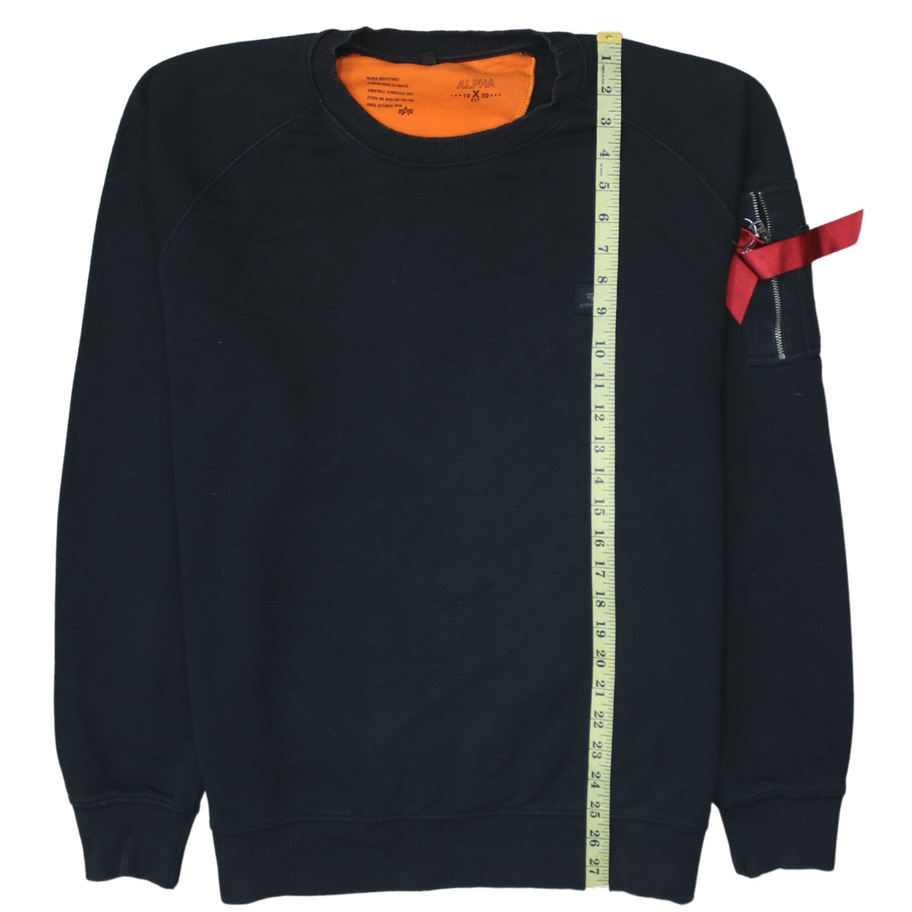 Alpha Industries Men's Black Crew Neck Sweatshirt XS Pullover