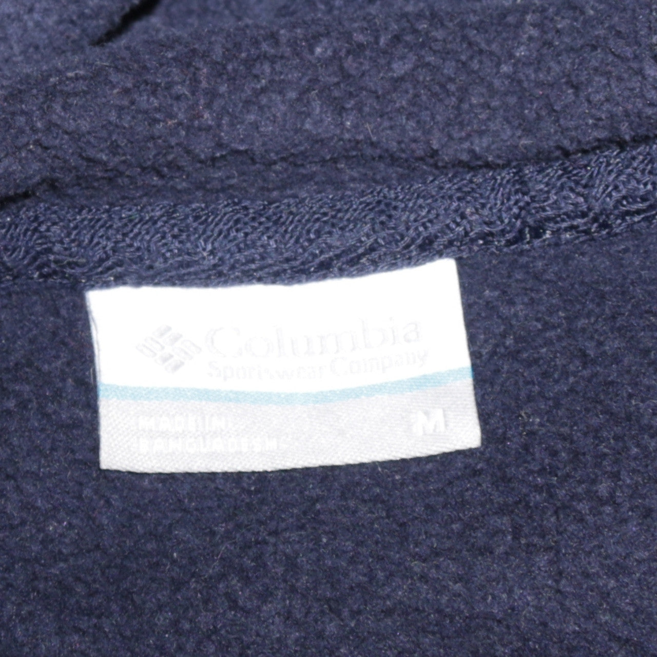 Columbia Men's Blue Pullover Hoodie M Regular Fit Fleece Logo