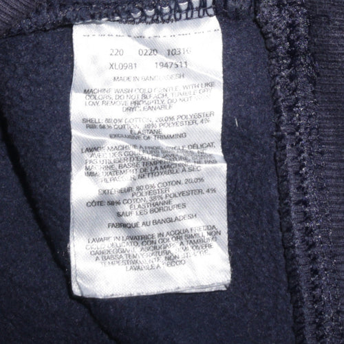 Columbia Men's Blue Pullover Hoodie M Regular Fit Fleece Logo