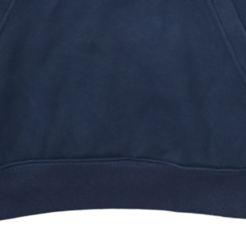Columbia Men's Blue Pullover Hoodie M Regular Fit Fleece Logo