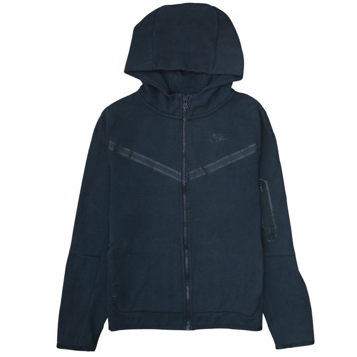 Nike Boys Black XL Full Zip Hoodie - Fleece Lined Sports Sweatshirt