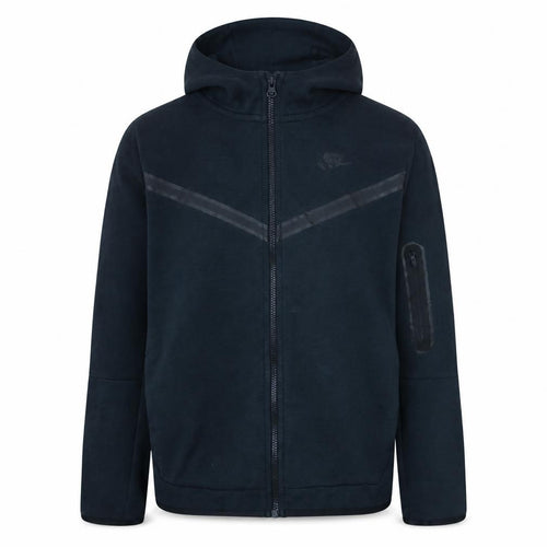 Nike Boys Black XL Full Zip Hoodie - Fleece Lined Sports Sweatshirt