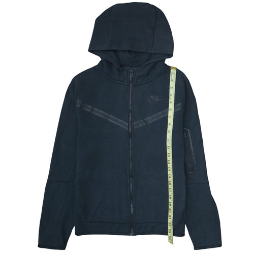 Nike Boys Black XL Full Zip Hoodie - Fleece Lined Sports Sweatshirt