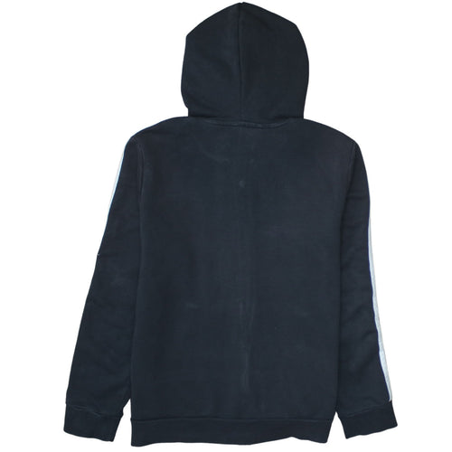 Adidas Women’s Black XL Full Zip Hoodie Sweatshirt with Stripes