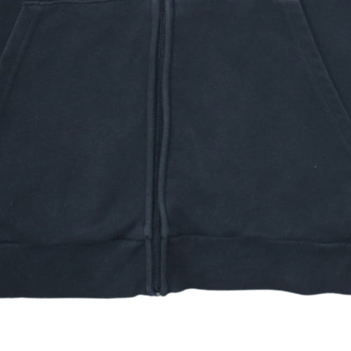 Adidas Women’s Black XL Full Zip Hoodie Sweatshirt with Stripes