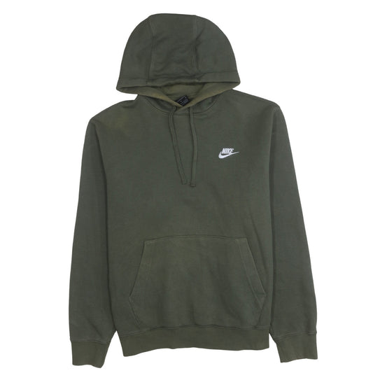 Nike Men's Green Pullover Hoodie Size M Classic Logo Sweatshirt