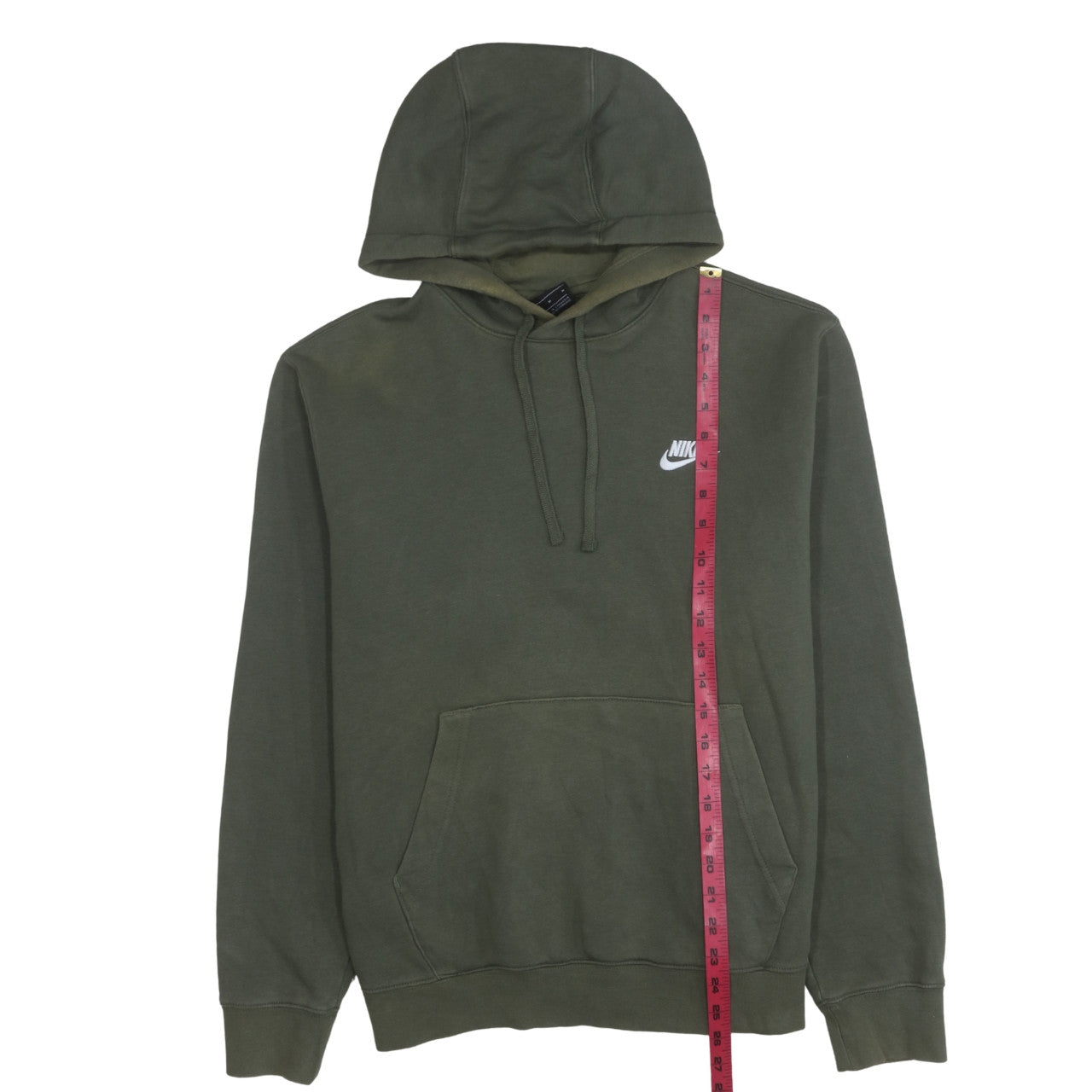 Nike Men's Green Pullover Hoodie Size M Classic Logo Sweatshirt