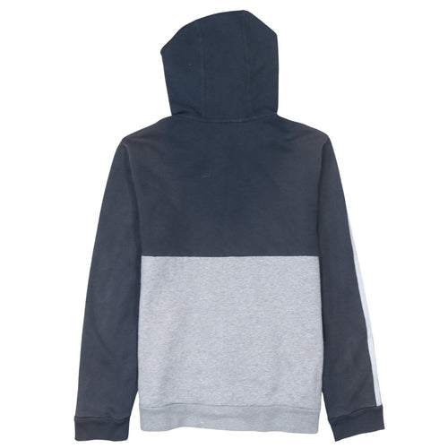 adidas Boys Grey Full Zip Logo Hoodie 13-14 Years Colourblock Sportswear