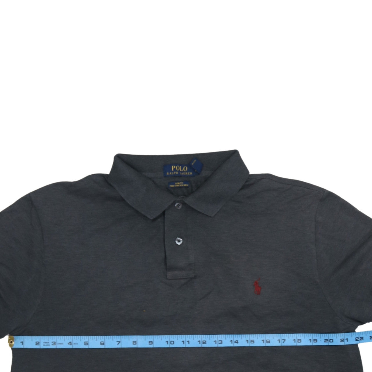 Polo Ralph Lauren Men's Black Slim Fit Pima Cotton Polo XL