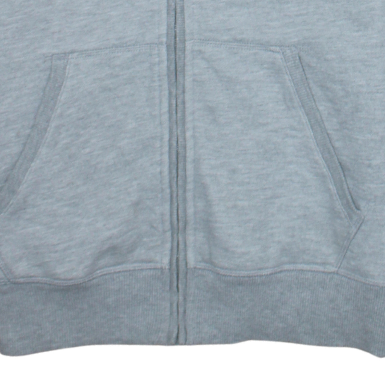 Adidas Women Grey Full Zip Hoodie Size 12 Classic Hooded Sweatshirt