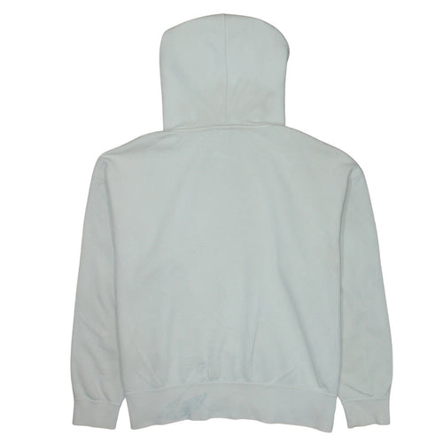 Nike Women White Hoodie Medium Pullover Classic Cotton Blend