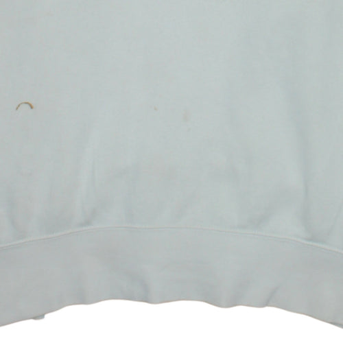 Nike Women White Hoodie Medium Pullover Classic Cotton Blend