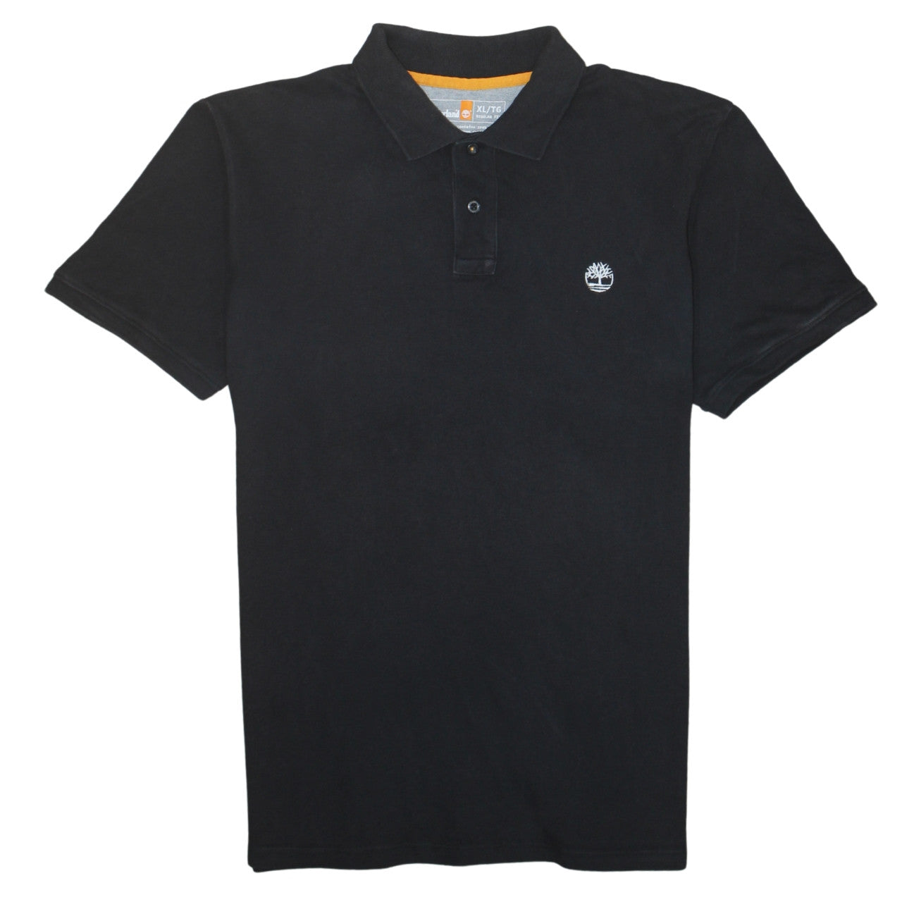 Timberland Men's Black Regular Fit Cotton Polo Shirt XL