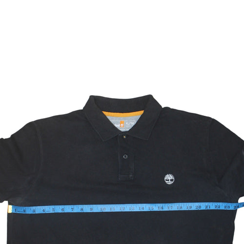 Timberland Men's Black Regular Fit Cotton Polo Shirt XL