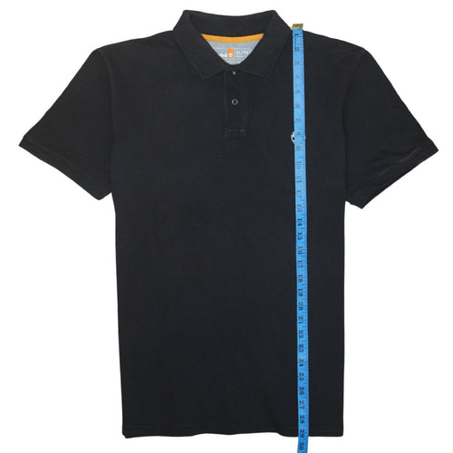 Timberland Men's Black Regular Fit Cotton Polo Shirt XL