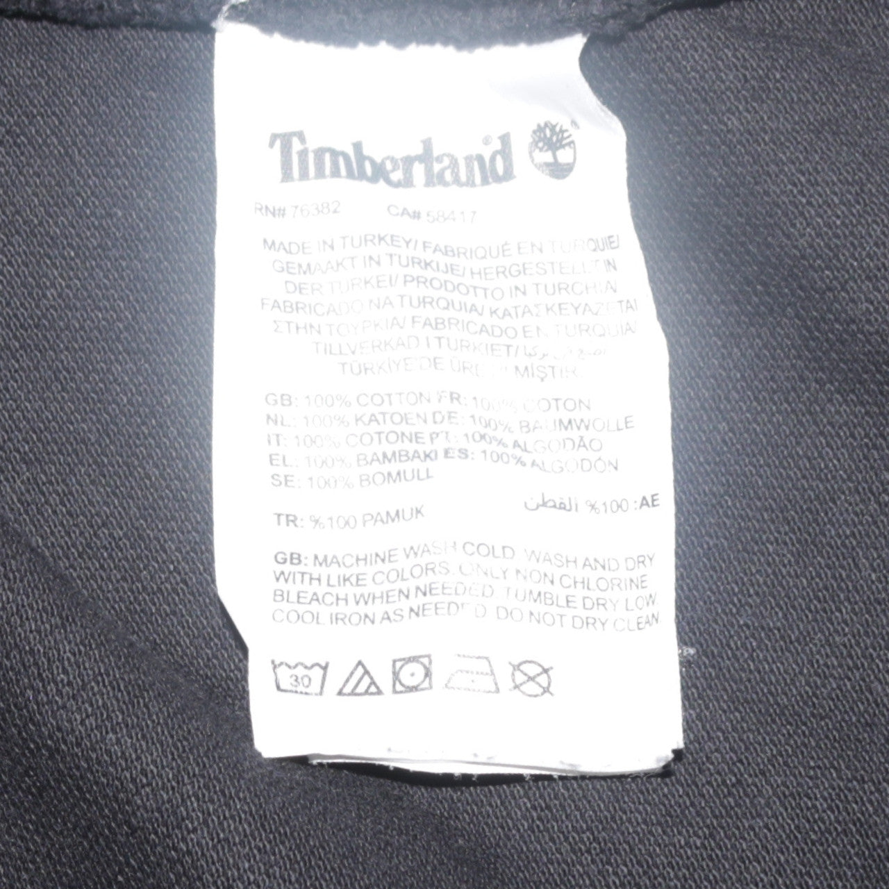 Timberland Men's Black Regular Fit Cotton Polo Shirt XL