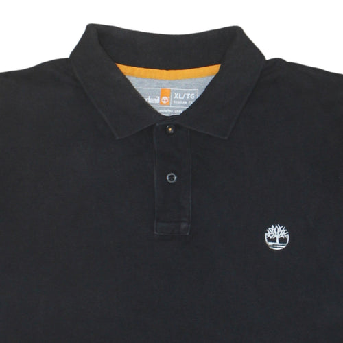Timberland Men's Black Regular Fit Cotton Polo Shirt XL