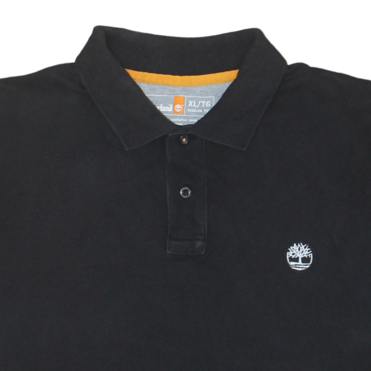 Timberland Men's Black Regular Fit Cotton Polo Shirt XL