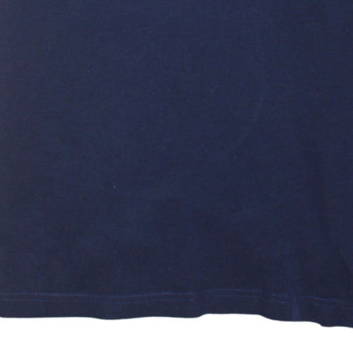 Fred Perry Men's Blue Slim Fit 2XL Polo Shirt with Denim Collar