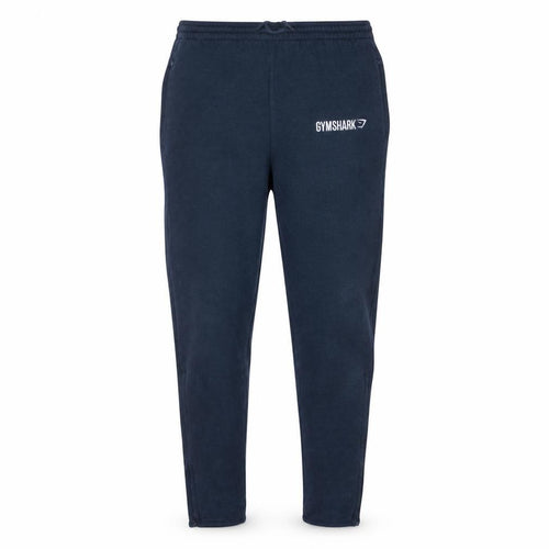 Gymshark Men Blue Slim Fit Joggers S Tapered Stretch Activewear