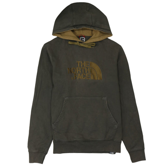 The North Face Men's Brown Pullover Hoodie M Embroidered Logo