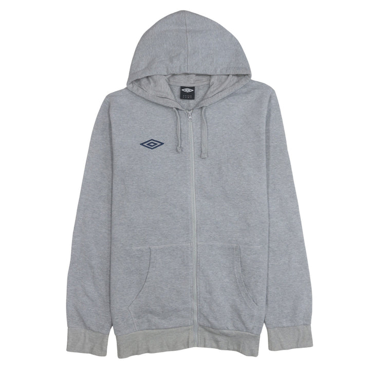 Umbro Men's Grey XL Full Zip Hoodie with Logo