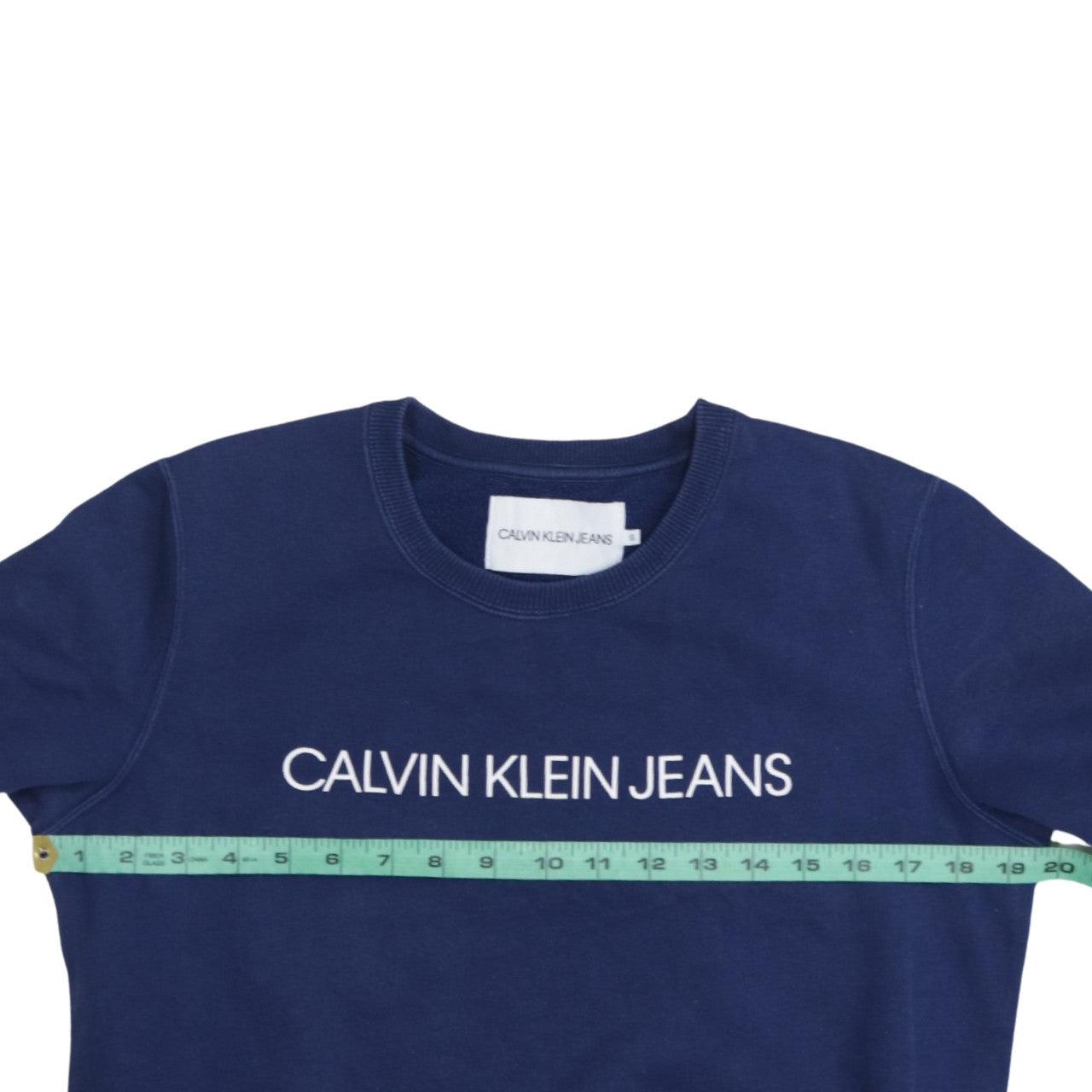 Calvin Klein Jeans Women's Navy Blue Logo Sweatshirt Size S