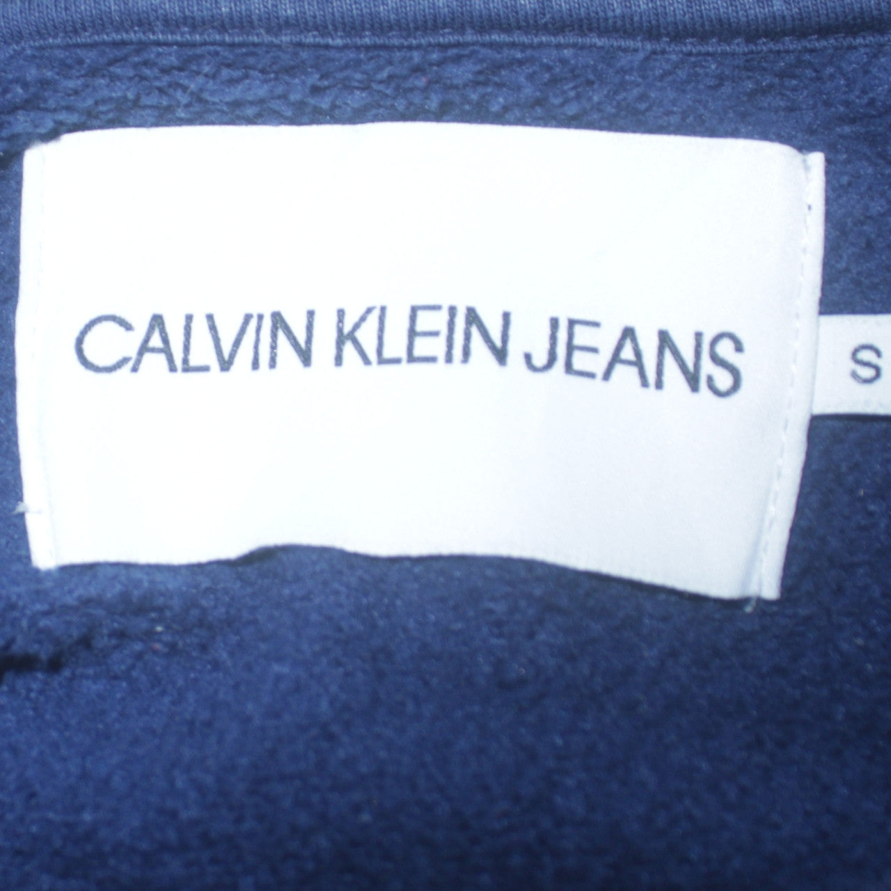 Calvin Klein Jeans Women's Navy Blue Logo Sweatshirt Size S