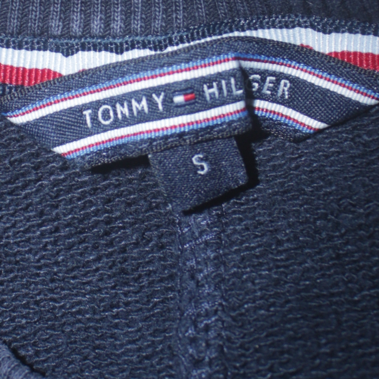 Tommy Hilfiger Women's Navy Blue Small Pullover Sweatshirt