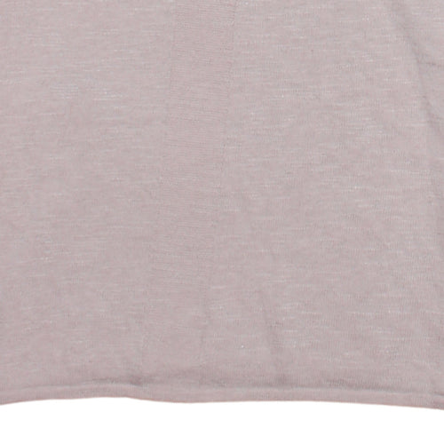 J. Jill Women's Beige V-Neck Lightweight Knit Jumper Size S