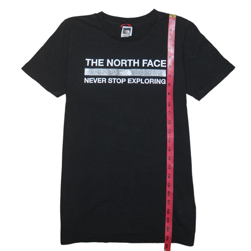 The North Face Boys Black XL Logo Graphic Cotton T-Shirt