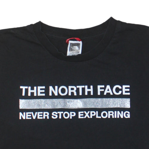 The North Face Boys Black XL Logo Graphic Cotton T-Shirt