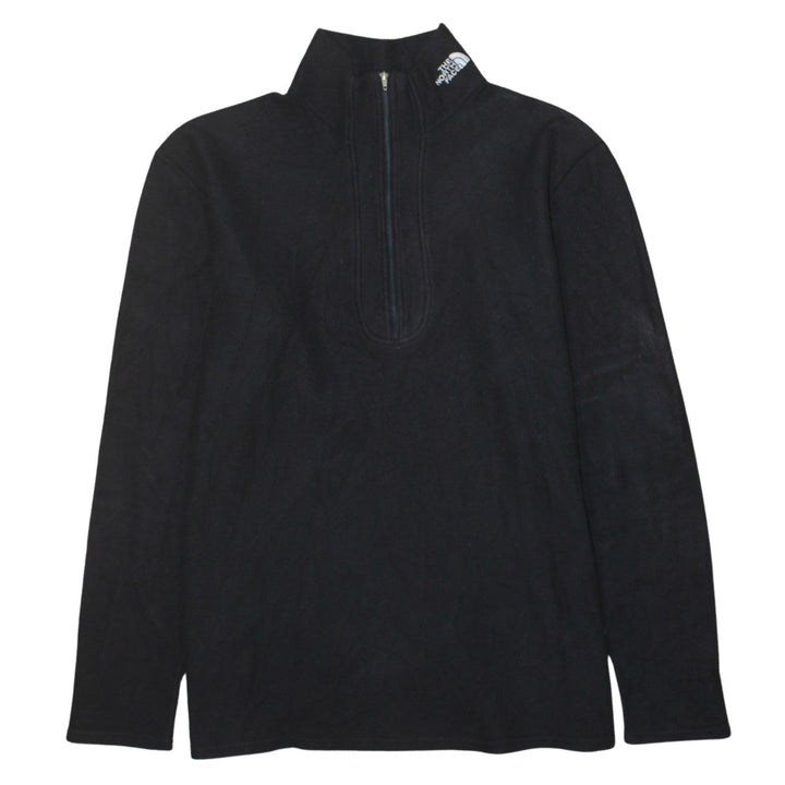 The North Face Mens Black Fleece 1/4 Zip Pullover Sweatshirt L
