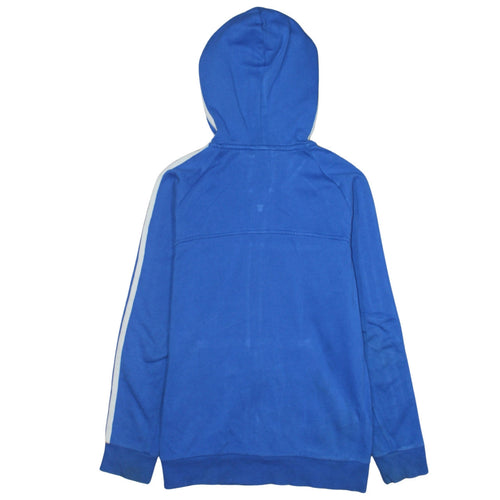 Adidas Boys Blue Full Zip Hoodie 13-14 Years Classic Sportswear