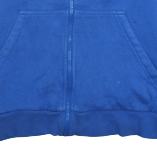 Adidas Boys Blue Full Zip Hoodie 13-14 Years Classic Sportswear
