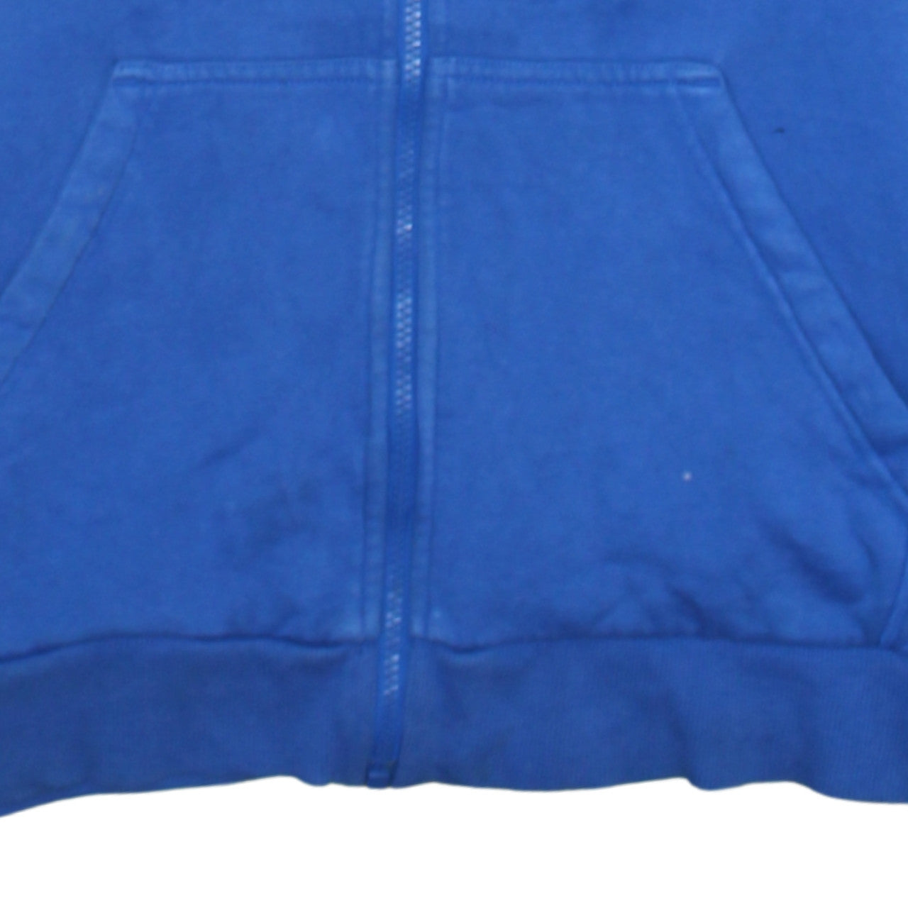 Adidas Boys Blue Full Zip Hoodie 13-14 Years Classic Sportswear