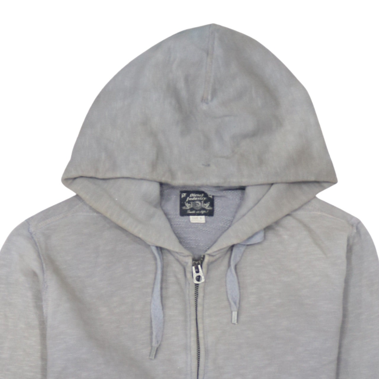 Diesel Men's Grey Full Zip Hoodie Size S Regular Fit