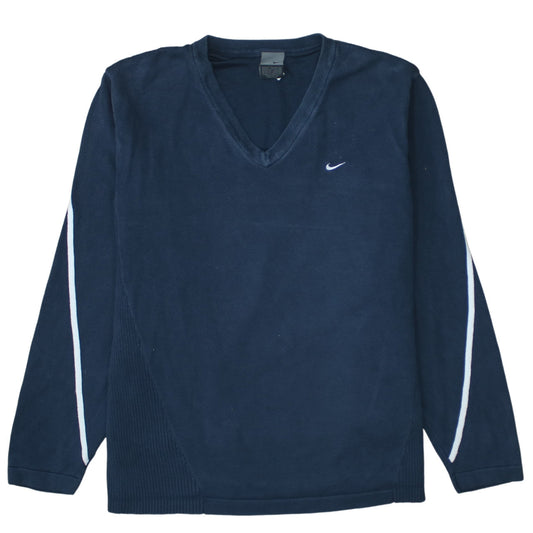 Nike Men's Blue V-Neck Pullover Sweatshirt Size M