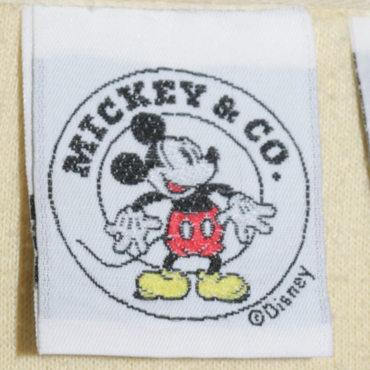 Disney Mickey & Co Women Yellow Pullover Sweatshirt M
