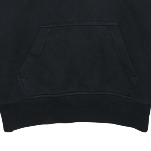 FILA Mens Black Pullover Hoodie Size M Graphic Logo Sportswear