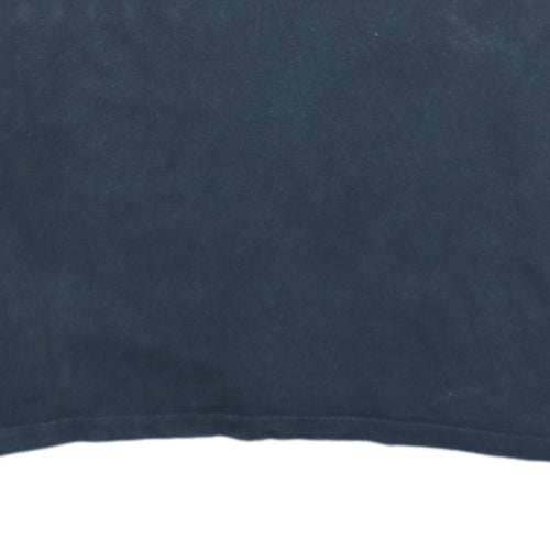 Tommy Jeans Men's Black Regular Fit Cotton Crew Neck T-Shirt S