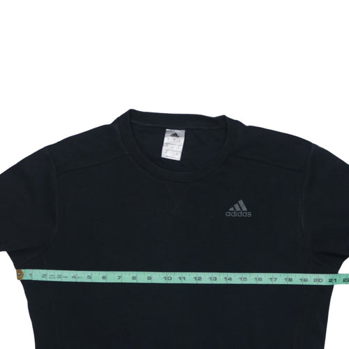 Adidas Men's Black Pullover Sweatshirt Size S Crew Neck Regular Fit